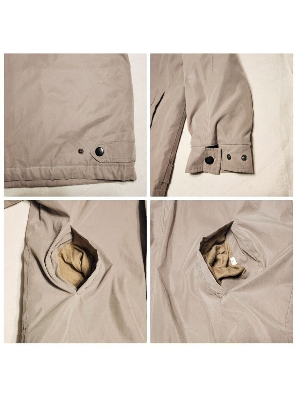 Roundtree & Yorke Tan Windbreaker Jacket Large - Picture 7 of 12